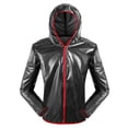thumbnail image 2 of Waterproof Raincoat Pants Set Women Men Reflective Waterproof Hooded Suit for Cycling Riding Camping, 2 of 7