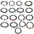 thumbnail image 3 of Mode 8MM Bracelets Assortis Réglable Noir Mat Bouddha Perles Diffuseur Bracelet Exquis Femmes Accessoires Cadeaux pour Hommes Malachite, 3 of 9