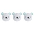 thumbnail image 3 of 3 Jumbo Fabric Wrapped Polar Bear Bouncy Balls - Cute Winter Party Supplies Favor Set - Bouncing Ball, 3 of 4