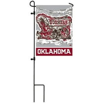 Oklahoma Sooners 18" x 12.5" Justin Patten Designed Double-Sided Garden Flag