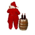 thumbnail image 4 of Kurt S. Adler Fabrich√© Wine Tasting, 2 Piece Set Santa, 10.5-Inches, Multi-Colored, 4 of 6