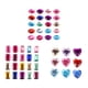 thumbnail image 1 of EeaseMX 15 hojas autoadhesivas de acrílico, cristales y diamantes de imitación, pegatinas de gemas, suministros para manualidades, colores variados, 1 of 7