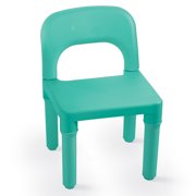 Dolu Kids Table & 2 Chairs Set - Toddler Plastic Table and Chair Set - 3 Piece