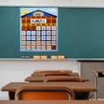thumbnail image 4 of Tabla colgante del calendario Calendario de pared mensual que cuelga la herramienta conveniente de aprendizaje del educativo para de enseñanza Magideal Tabla colgante del calendario, 4 of 7