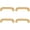 Beech, variant on Gamvdout Cabinet Pulls Handles 4Pcs Portable Wooden Box Wooden Handle Packaging Box Wooden Box Handle Rubber Wood