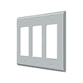 thumbnail image 2 of Triple Rocker Transitional Switch Plate - Brushed Chrome, 2 of 2