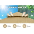thumbnail image 4 of MASTERCANOPY 9 x 9ft Patio Gazebo with Double Roof and Mesh Walls, Beige, 4 of 8