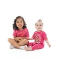 thumbnail image 3 of Barbie Toddler Girl Embroidered Graphic Top and Ruffle Shorts Set, 2-Piece, Sizes 12M-5T, 3 of 14