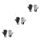 thumbnail image 2 of Eigraketly Ciclismo Mitten Medio dedo Choque Guante acolchado Antideslizante Montar portátil Sin dedos Guantes de bicicleta a prueba de golpes, Negro, M Type1 NO1 Eigraketly CBP139696, 2 of 6