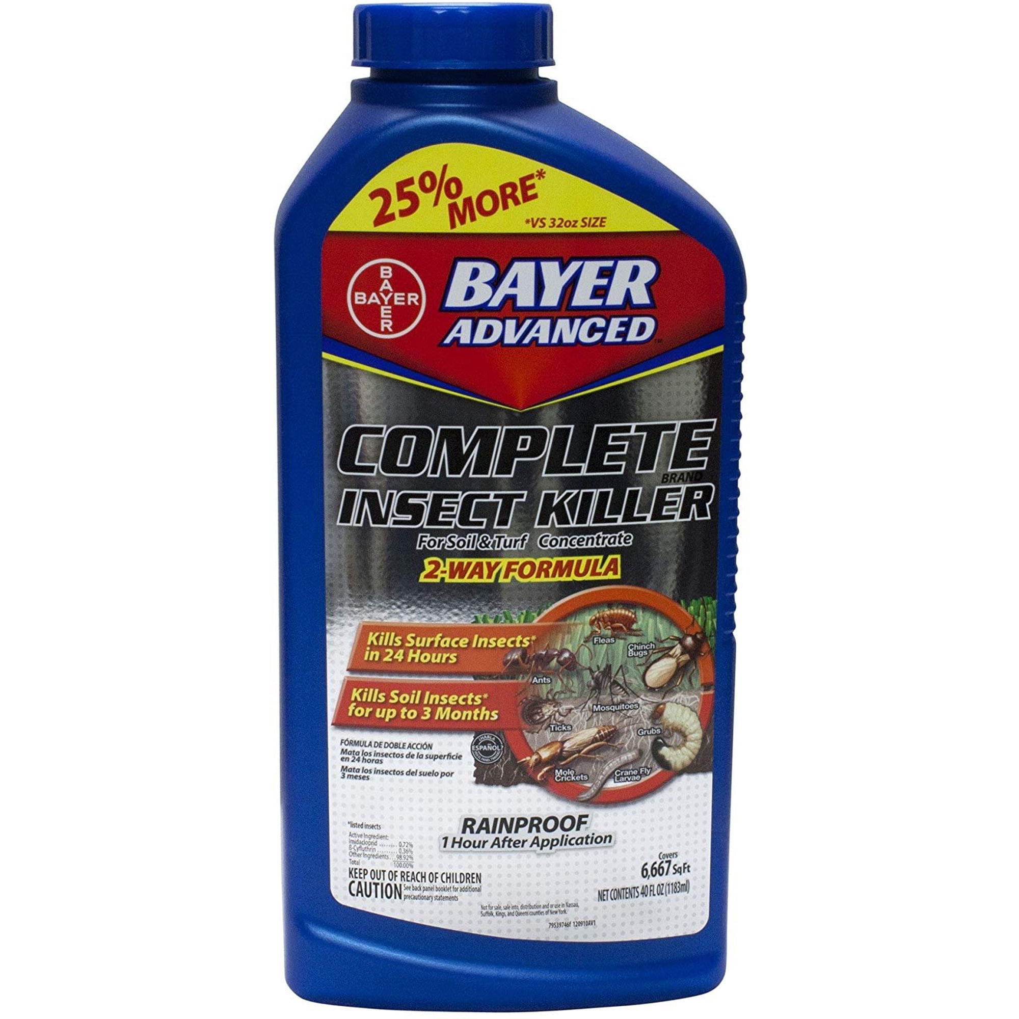 Bayer Advanced Complete Insect Killer Multiple Insects Imidacloprid 40 Oz — Residential Use, Standard Application