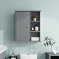 thumbnail image 2 of 23.6 in. W x 7.1 in. D x 27.6 in. H Bathroom Storage Wall Cabinet in Gray Ready to Assemble, 2 of 5