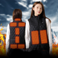 thumbnail image 4 of Chaqueta calefactable de 9 lugares, abrigo de moda para mujer, calefacción eléctrica inteligente por USB, ropa térmica cálida, chaleco calefactable de invierno de talla grande, 4 of 5