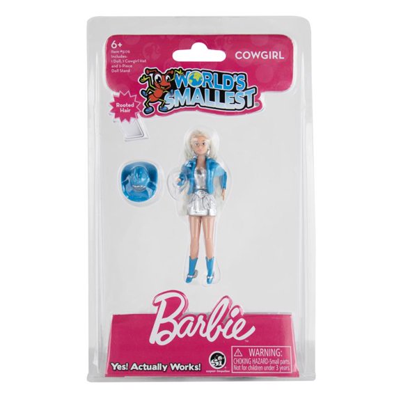 La muñeca Barbie más pequeña del mundo, multicolor, 10 cm de altura, más de 8 años