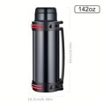 thumbnail image 3 of 1pc 4200ml/142oz Stainless Steel Water Bottles, Durable Leakproof Large Capacity Insulation Kettle For Men Women Home Outdoor Camping, Travel, 3 of 5
