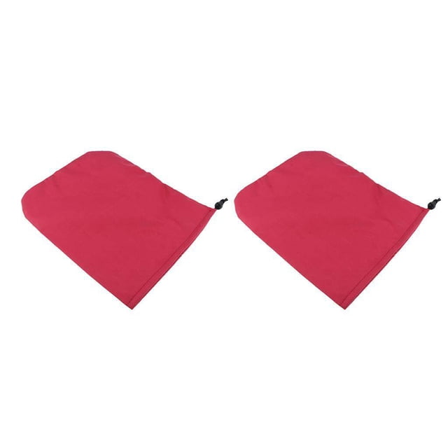 facefd 2PCS Universel Automobile Rétroviseur Poussière / Neige Couverture Imperméable à l'Eau Rouge