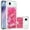 Pink, variant on MYKOMI Compatible with iPhone Air Case Glitter Sparkle Cute Liquid Clear Flowing Quicksand Shockproof TPU Protective Girly Women Phone Case for iPhone 17 Air 6.5"