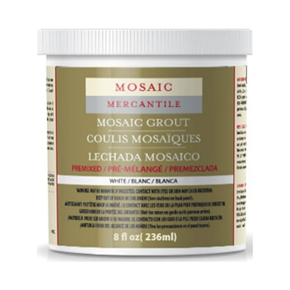 Mosaic Mercantile Mosaic Tile Grout, 1 lb., 8 oz., White