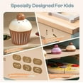 thumbnail image 3 of Robotime Wooden Green and Gold Toy Kitchen Oven Playset with Pizzas Cooking Toy for Toddlers & Boys Girls, 3 of 6