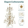 thumbnail image 5 of Sunnydaze Noelle Christmas Tree Ornament Display with Hooks 5 ft, Gold, 5 of 16