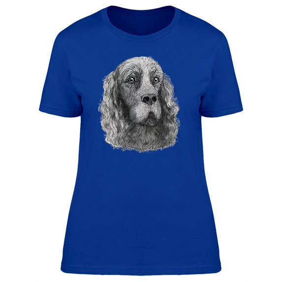Irish Setter Dog Sketch T-Shirt Women -Image by Shutterstock, Female XX-Large