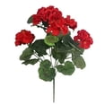 thumbnail image 2 of Artificial Geraniums Fake Geranium Flowers, Fake Flowers, Faux Outdoor Plants, Artificial Plants & Flowers, Fade Resistant Realistic Geranium Bouquet Spring Outdoor Indoor Decoration Red 1Pcs, 2 of 4