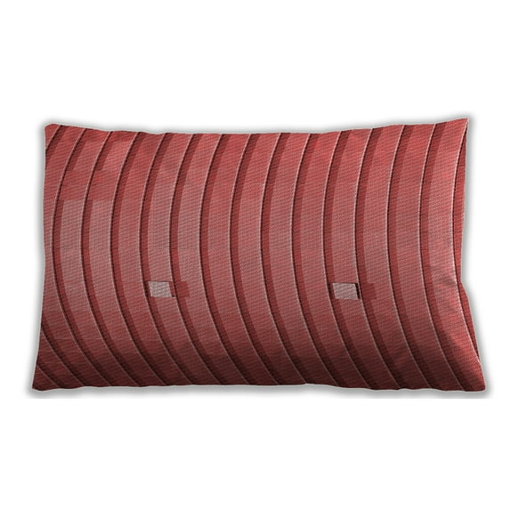 Ahgly Company Outdoor Rectangular Contemporary Lumbar Throw Pillow, 13 inch by 19 inch