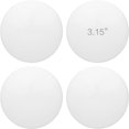 thumbnail image 1 of Protector de pared para tope de puerta de 3,15 pulgadas, 4 piezas de tope de puerta de silicona suave blanca, silencioso y resistente a los golpes, protector de pared autoadhesivo, protege las paredes, 1 of 5