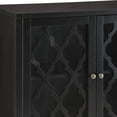 thumbnail image 6 of Gzxs Sideboard Cabinet with 2 Glass Doors, Kitchen Buffet Cupboard Display Cabinet for Living Room Bedroom, 34"L x 15"W x 30"H, Black, 6 of 7