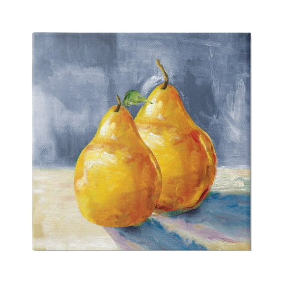 Stupell Industries Classic Yellow Pears Delicious Fruit Still Life Painting Gallery Wrapped Canvas Print Wall Art, Design by Carol Robinson