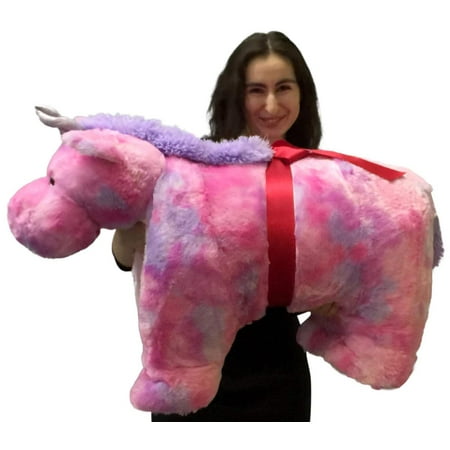 Giant Stuffed Unicorn Pillow Plush, 40 Inch Extra Huge Squishy Soft Animal Toy New - Walmart.com