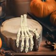 thumbnail image 3 of Dserhfy Halloween Skeleton Hand 3D Printed Plastic Human Hand Bone Model Scary Halloween Trick Props for Tableware Party Supplies Haunted House Home Decor, 3 of 8