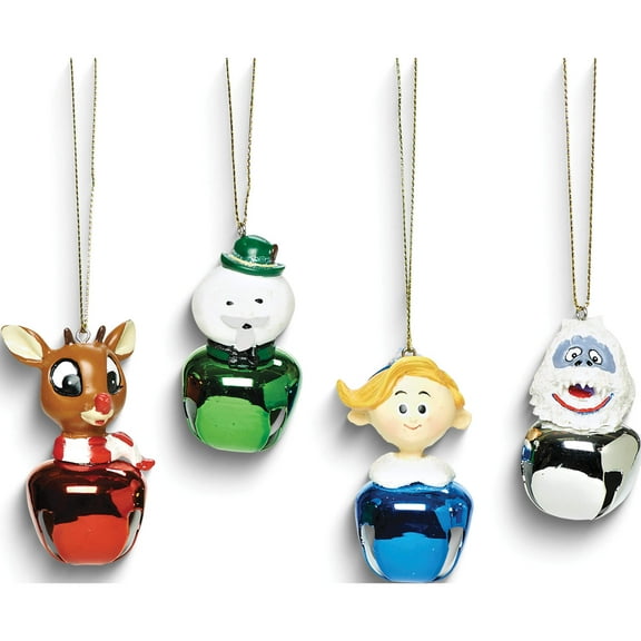 Fashion 4-Piece Rudolph And Friends Jingle Buddy Ornaments (1.5 X 1.25) Made In China gm10561