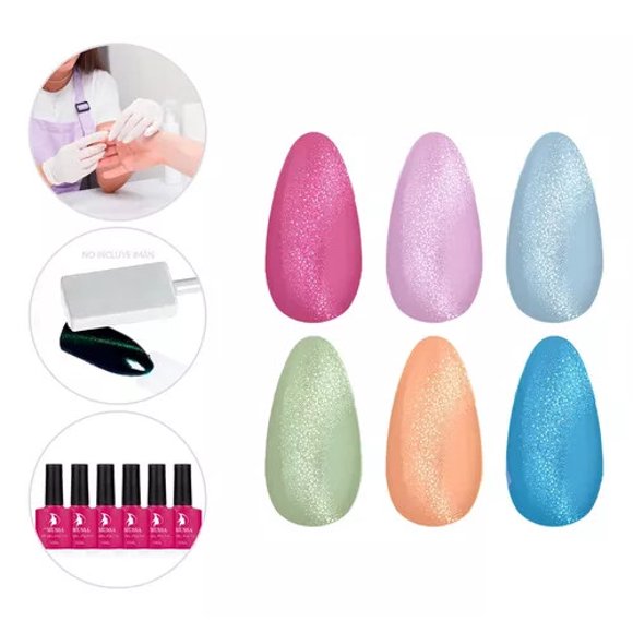 Gama Esmalte de Uñas Gel Mussa Semipermanente UV efecto Granizo - B