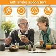 thumbnail image 2 of Adaptive Utensils with Nonslip Handle and Adjustable Silicone Strap 360° Rotatable Adaptive Eating Utensils Easy Grip Adaptive Spoon and Fork for Disability, 2 of 10