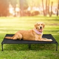 thumbnail image 6 of Elevated Dog Bed for Outdoor, Large Raised Dog Cot with Washable Mesh, Cooling Pet Cot Chew Proof for Outside Camping, 42"x30" Grey, 6 of 7