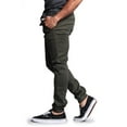thumbnail image 2 of Victorious Men's Slant-Pocket Skinny Jogger Twill Pants JG876 - Olive - 4X-Large, 2 of 5