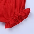 thumbnail image 5 of WOYY Girls Ruffle Lightweight Shorts Solid Color Cotton Pull-On Shorts for Baby, Sizes 6-12M, 5 of 6