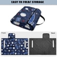 thumbnail image 5 of COEQINE Golf Cart Seat Protector with Fold Design & Carry Handle, Quilted Universal Fit 51.2x30.3 Inch for EZGO/Yamaha/Club Car 2-Seaters, 4-Pocket Storage, Blue Golf Pattern, 5 of 8