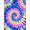 Multicolor Blue Pink Yellow, Pattern 2, variant on ODIKA Abstract Ombre Gradient Radiating Swirl Tie Dye Decorative Design Foldable Easy Care for King Size Bedroom, Master Suite, Under Bed