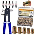 Tinner Rivet Tool 430Pcs Rivet Nut Tool Kit, SAE Carbon Steel Rivet Nuts with Manual ...