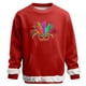 thumbnail image 1 of Ceisia Men's Mardi Gras Venice Mask Fuzzy-Trim Sweatshirt | Winter Festive Casual Pullover Gift, 1 of 6