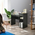 thumbnail image 3 of Giantex Computer Table Desk, Modern Simple Wooden Desk w/Storage Drawer & Compartments, Study Writing Computer Table for Home Office, 3 of 8