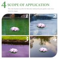 thumbnail image 3 of OULII 1Set Purple Solar Powered Water Lily Fountain for Garden Pond Outdoor Pool Decoration Durable ABS, 3 of 8
