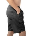 thumbnail image 5 of Mens Cargo Shorts Casual Elastic Waist with Pockets Summer Classic Relaxed Fit Stretch Shorts, Gray, 3XL, 5 of 7