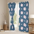 thumbnail image 3 of Castle Fairy Sport Baseball Boy Black Out Curtains,Geometric Stripes Curtains Pack of 2 (42x63 Each),Stars Print Bedroom Curtains,Lightweight Room Decor, 3 of 6