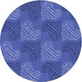 thumbnail image 1 of Ahgly Company Indoor Round Patterned Light Slate Blue Area Rugs, 3' Round, 1 of 1