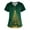 A003_Dark Green, variant on LHVUOA Womens Valentine's Day Scrub Tops Short Sleeve V Neck Print Shirts Nursing Working Uniform Cartoon Pattern Tops with Pockets