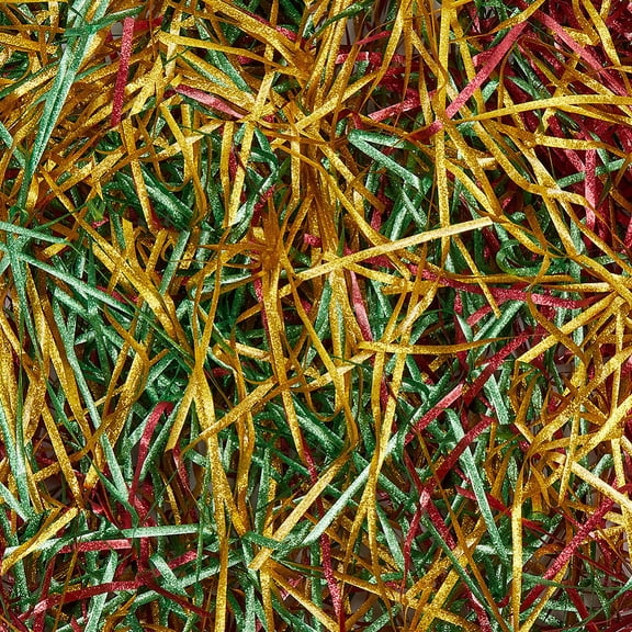 1 Set Raffia Crinkle Cut Paper Shred Filler for Gift Wrapping & Easter Basket Filling Mixed Color 3x0.1mm
