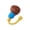 Brown, variant on AOOOWER Dog Squeaky Chew Toy Plush Bulb Teether Rope Toy for Breeds Outdoor Indoor Fun