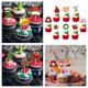 thumbnail image 4 of 24 piezas de decoración de pasteles de Navidad, comida de Navidad, selecciones de frutas, adornos para magdalenas de cumpleaños, 4 of 4